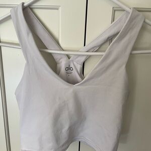 Alo Yoga White Sports Bra Size Small
